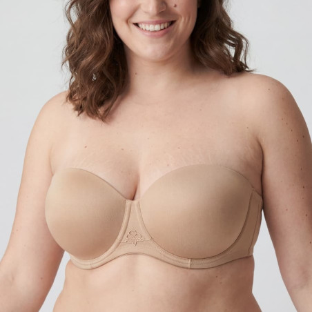 Strapless bra, underwired, padded, malala, singular.