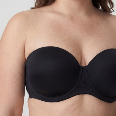Strapless bra, underwired, padded, malala, singular.
