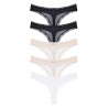 packx5 braguitas corte tanga, essential microfibra de dorina.