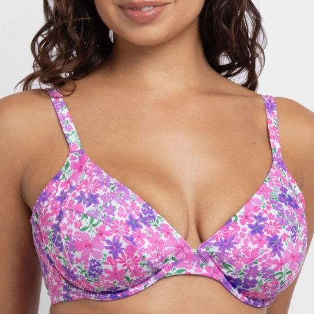 Es Paradis Underwired Bikini Top – Floral Print, dorina.