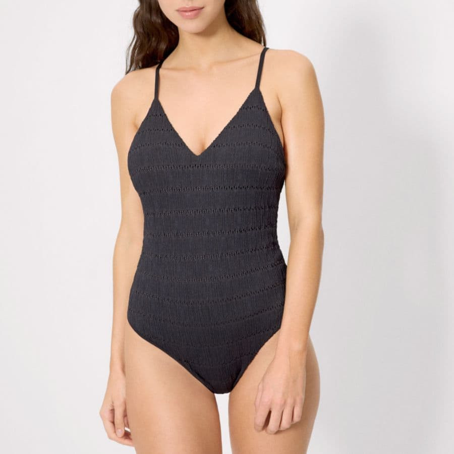 Strawberry Textured Swimsuit, ysabel mora.