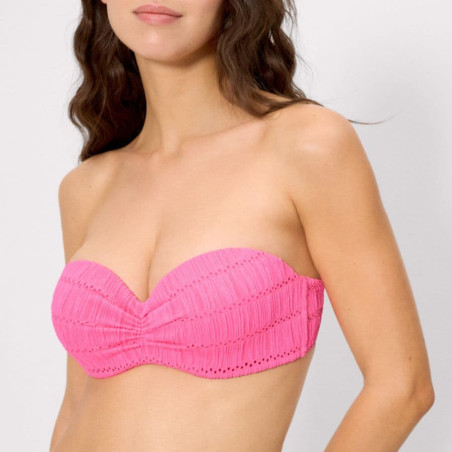 Strawberry Bandeau Push Up Bikini Set, ysabel mora.