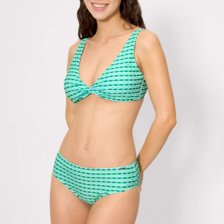 Mint Full Cup Underwire Bikini with Midi Bottom, ysabel mora.