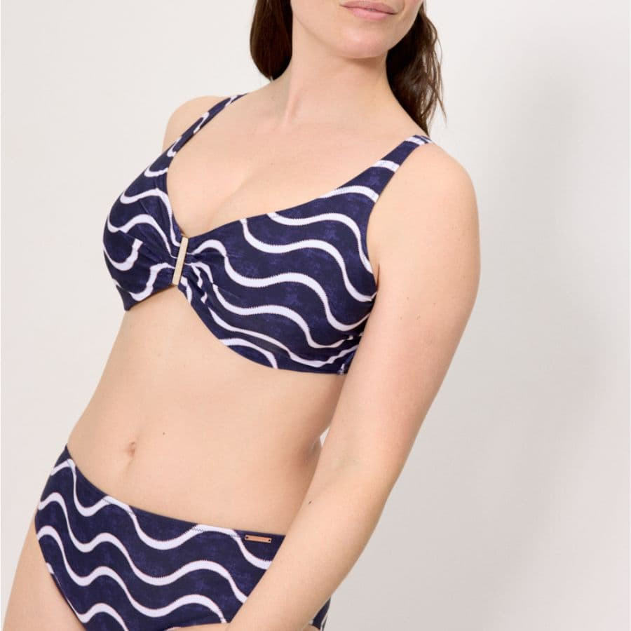 Wave Full Cup Underwire Bikini Set, ysabel mora.