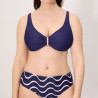 Wave Underwire Bikini Set in Navy, ysabel mora.