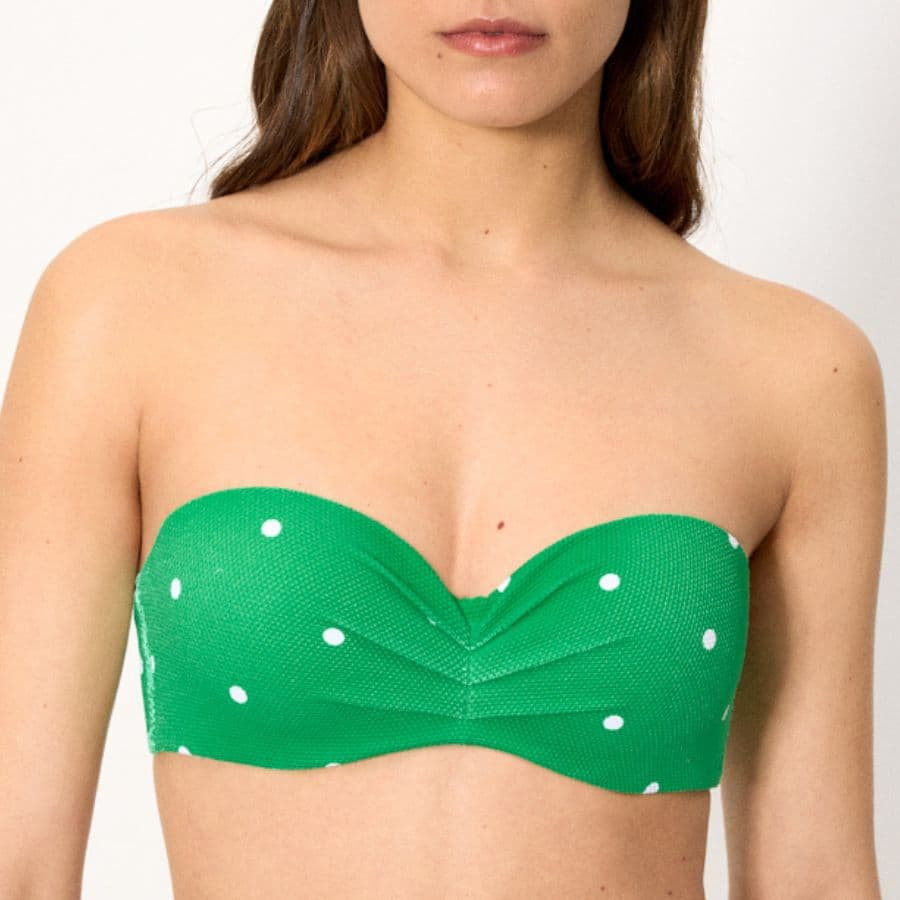 Lime Plus Size Bandeau Bikini, ysabel mora.