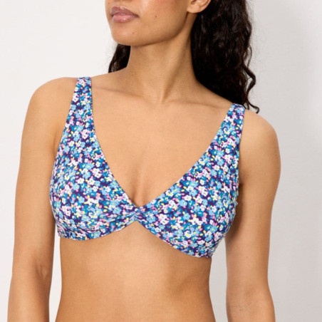 Flowers Plus Size Triangle Bikini, ysabel mora.