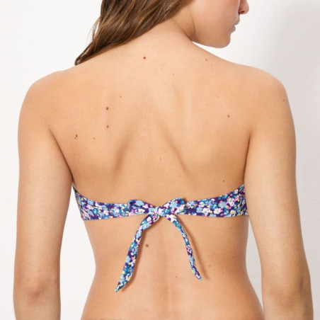 Flowers Plus Size Bandeau Bikini, ysabel mora.