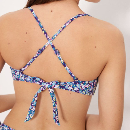Flowers Plus Size Bandeau Bikini, ysabel mora.