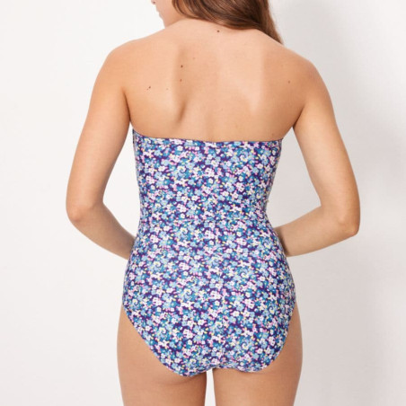 Flowers Bandeau Shaping Swimsuit, ysabel mora.