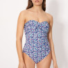 Flowers Bandeau Shaping Swimsuit, ysabel mora.