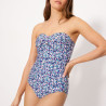 Flowers Bandeau Shaping Swimsuit, ysabel mora.