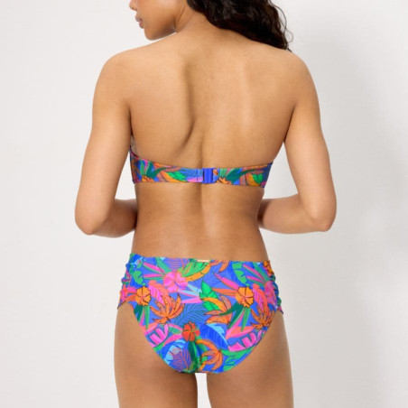Conjunto bikini sin tirantes copa c, palms de ysabel mora.