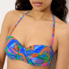 Conjunto bikini sin tirantes copa c, palms de ysabel mora. Conjunto bikini sin tirantes copa c, palms de ysabel mora.