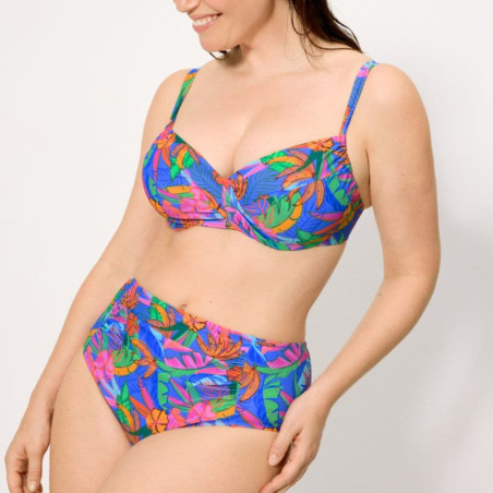 Palms Plus Size Minimizer Bikini Set with Underwire, ysabel mora.