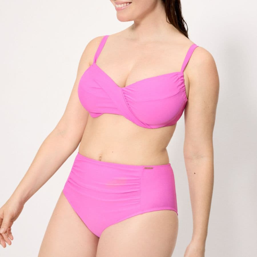 Plus Size Minimizer Bikini Set with Underwire, ysabel mora.