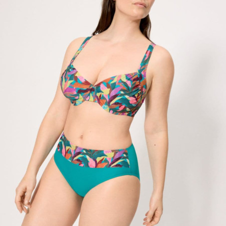 Plus Size Minimizer Bikini Set with Underwire, ysabel mora.