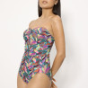 Turquoise Bandeau Shaping Swimsuit, ysabel mora.
