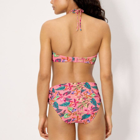 Conjunto bikini bandeau copa c, lavander de ysabel mora.