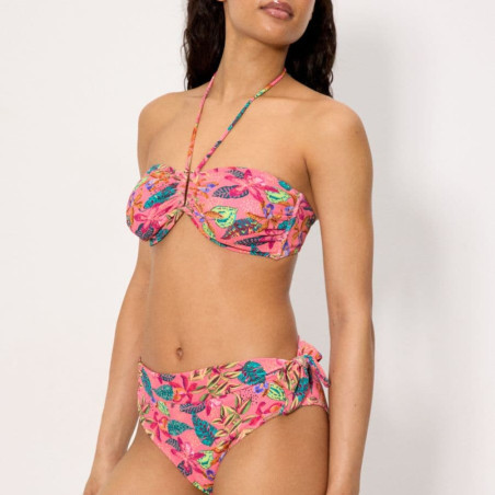Lavander Bandeau Shaping Bikini Set, ysabel mora.