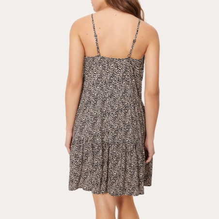 Vestido corto estampado tirante fino, coast de ysabel mora.