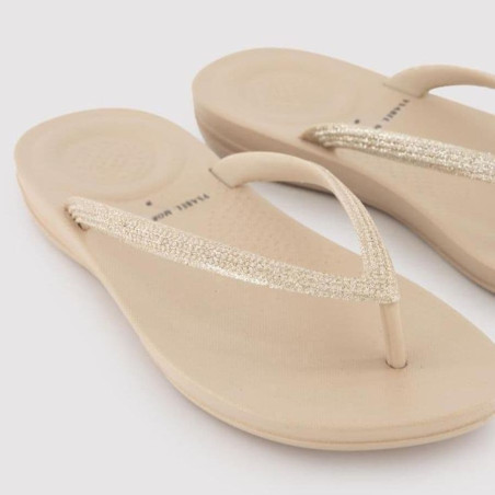 Beige Beach Flip Flops with Extra Comfort Sole, ysabel mora.
