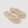Beige Beach Flip Flops with Extra Comfort Sole, ysabel mora.
