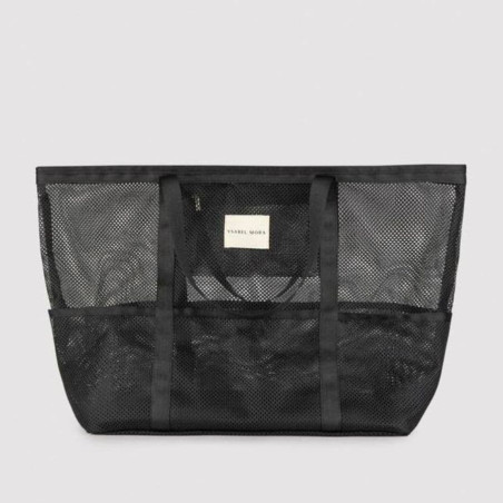 Palms Black Mesh Beach Bag, ysabel mora.