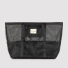 Palms Black Mesh Beach Bag, ysabel mora.