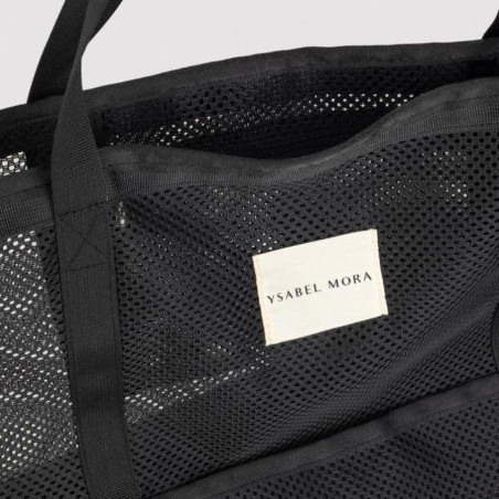 Palms Black Mesh Beach Bag, ysabel mora.