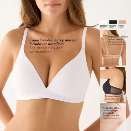 Brisa wireless bra, Ysabel Mora NOMARKS – Paula Echevarría.