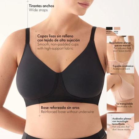 Aura wireless bra, Ysabel Mora NOMARKS – Paula Echevarría.