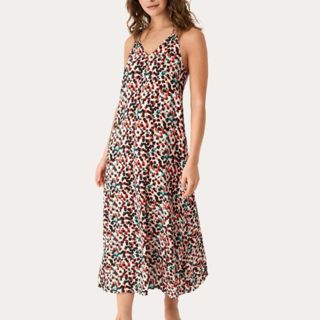 Vestido largo de tirantes estampado, Soft Wild de promise.