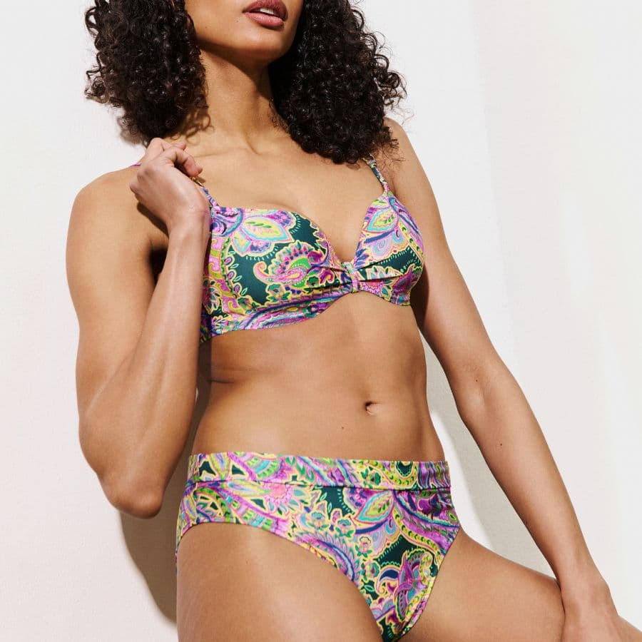 Jolise Foldable High-Waist Bikini Bottoms, Marie Jo Swim.