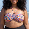 Copa bikini bandeau estampada, singular swim. Copa bikini bandeau estampada, singular swim.