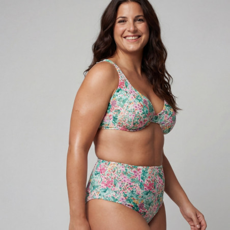 Reversible bikini full briefs, singular swim.