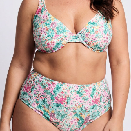 Reversible bikini full briefs, singular swim.