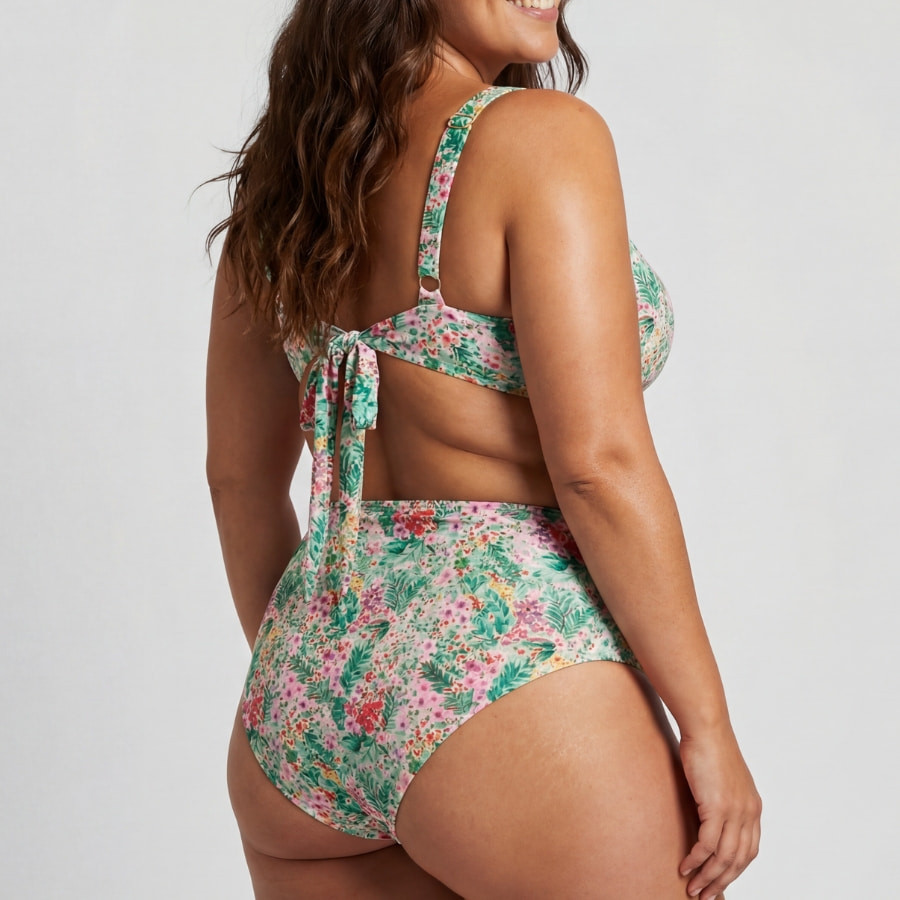 Reversible bikini full briefs, singular swim.