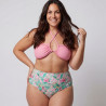 Conjunto bikini multiposición + braga alta reversible, singular swim.