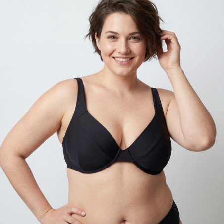 Bikini top, underwired, non padded, singular swim.