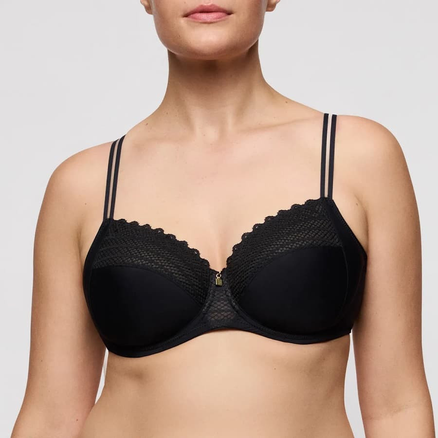 minimizer bra with underwire, twist side, primadonna twist.