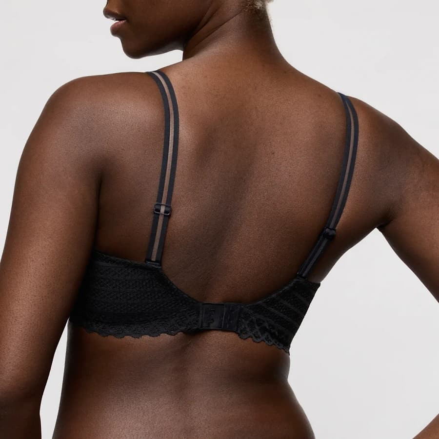 minimizer bra with padded, twist side, primadonna twist.