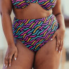 Reversible High-Waist Shaping Bikini Bottom, Singular Swim. Reversible High-Waist Shaping Bikini Bottom, Singular Swim.