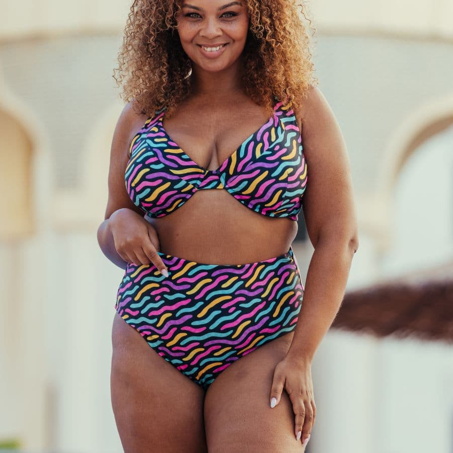 Reversible High-Waist Shaping Bikini Bottom, Singular Swim.