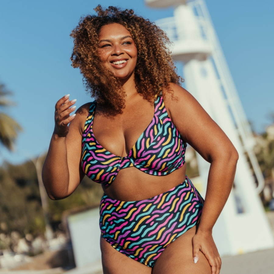 Full Cup Minimizer Bikini Top with Underwire,...