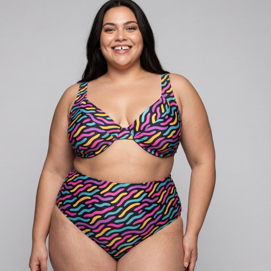 Copa bikini reductora estampada de singular swim.