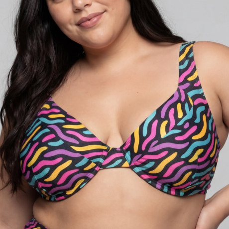 Full Cup Minimizer Bikini Top with Underwire, Singular Swim.