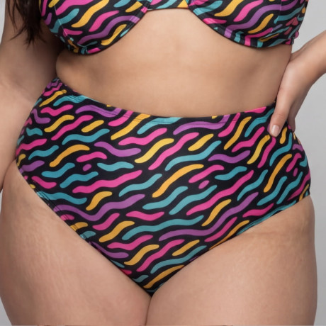 Reversible High-Waist Shaping Bikini Bottom, Singular Swim.