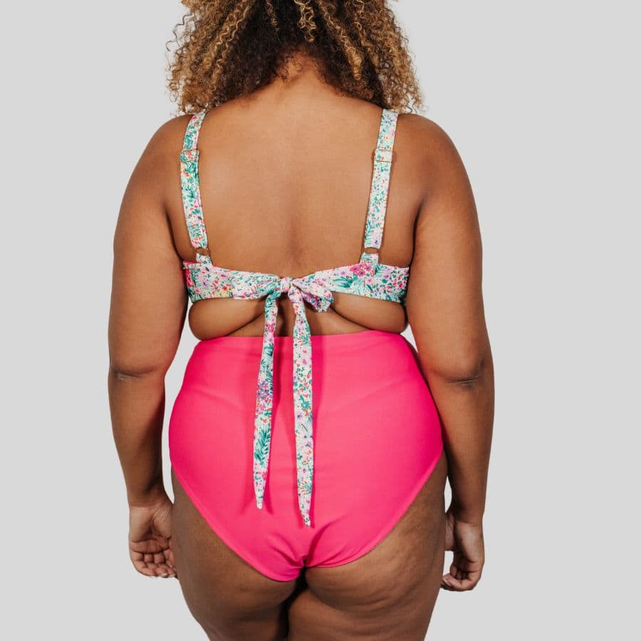 Braga bikini moldeadora talle alto y reversible, singular swim.