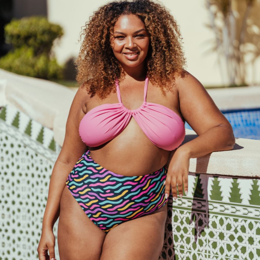Reversible High-Waist Shaping Bikini Bottom,...
